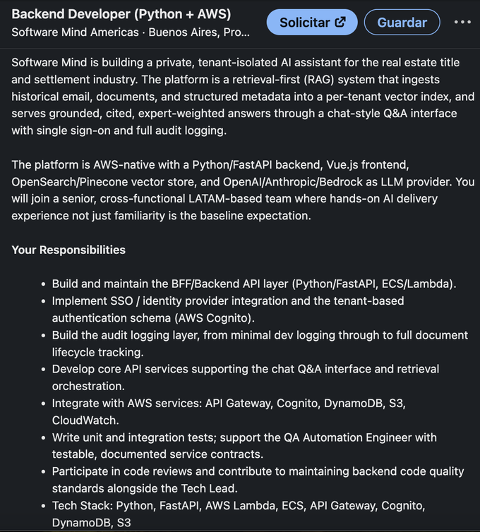 Job opening