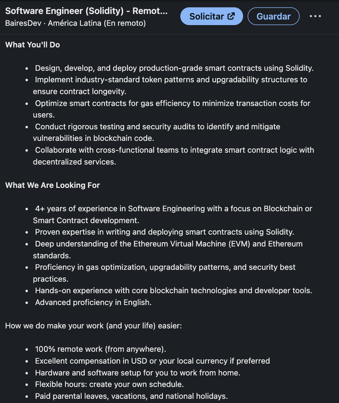 Job opening