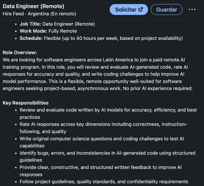 Job opening