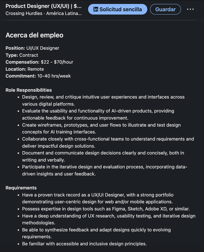 Job opening