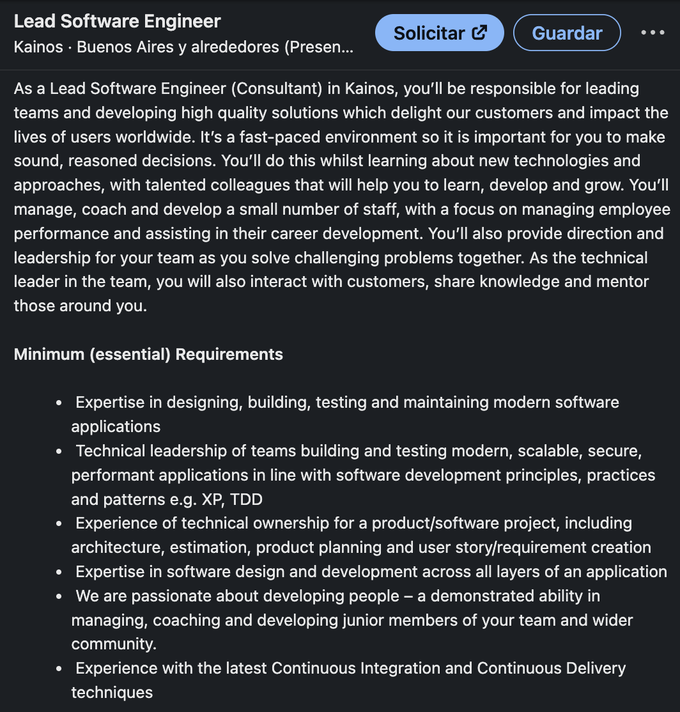 Job opening